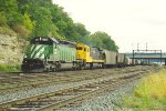 Grain train eases west